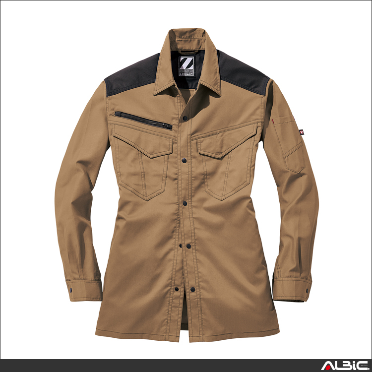 Z-DRAGON製品制電ストレッチ長袖シャツ【76204-JIC】 商品写真