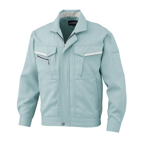 男女ペアジャケット【776-BBO】 24.アースグリーン×シルバーグレー