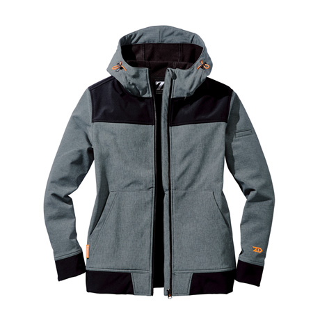 Z-DRAGON防風ストレッチパーカー【78050-JIC】 C124.杢グレー