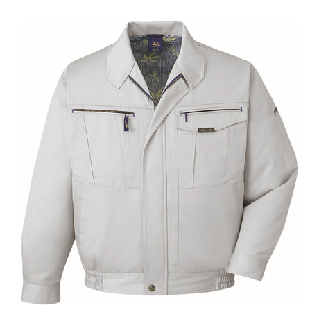 反射パイピング長袖ブルゾン【80000-JIC】 C036.シルバー