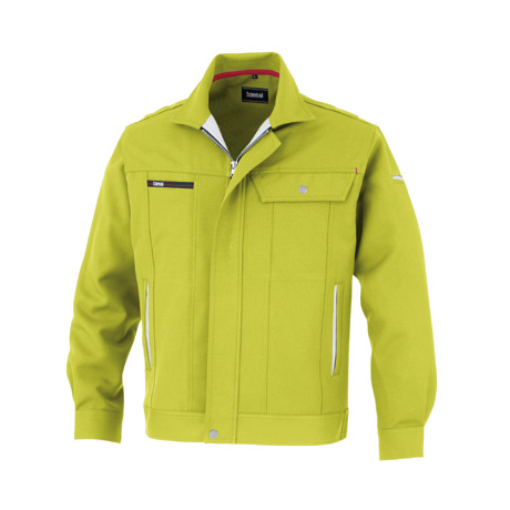 KANSAI帯電防止長袖ブルゾン【80012-OKH】 C6.ライム