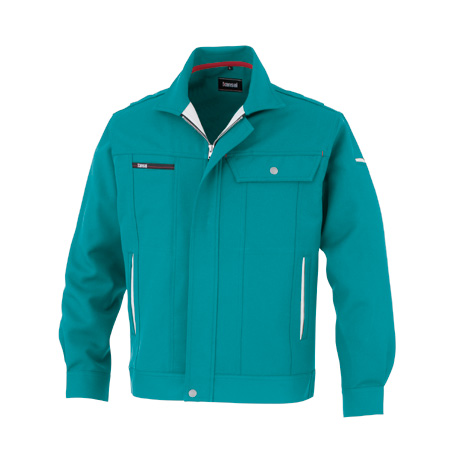 KANSAI帯電防止長袖ブルゾン【80012-OKH】 C7.ターコイズ