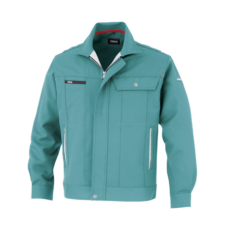 KANSAI帯電防止長袖ブルゾン【80012-OKH】 C8.ブルーグレー