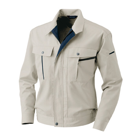 長袖ブルゾン【8013-ALT】 2.ライトベージュ