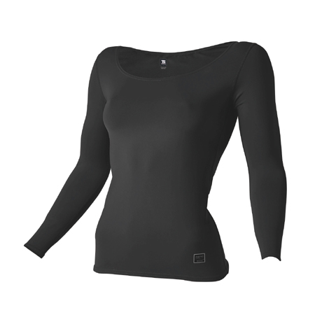 スペースシールドレディースロングスリーブシャツ【80152-TSD】 25.チャコールグレー