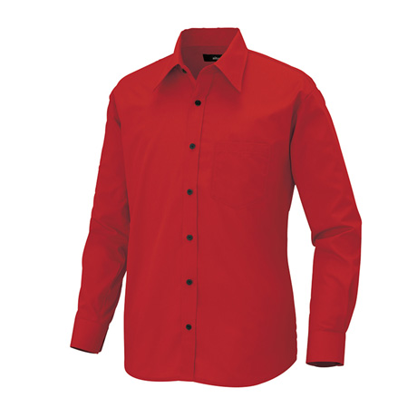 長袖シャツ_サービス_【8020-ait】 009.レッド