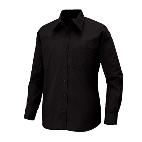 長袖シャツ_サービス_【8020-ait】 010.ブラック