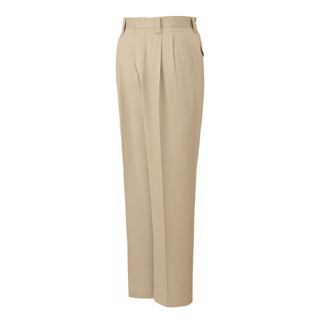 綿100％ストレッチツータックパンツ【80201-JIC】 C017.アイボリー