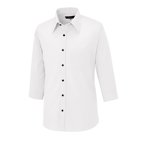 七分袖シャツ_サービス_【8022-ait】 001.ホワイト