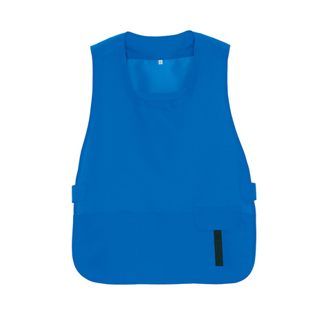 ベスト型ショートエプロン_サービス_【8082-ait】 006.ブルー