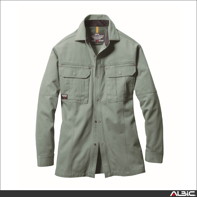 防縮加工長袖シャツ【8093-BAT】 商品写真