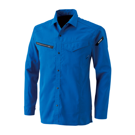 AIR ACTIVE ロングスリーブシャツ【8105-TSD】 41.ロイヤルブルー