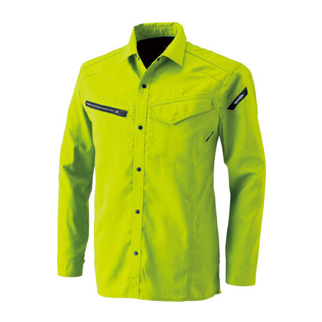 AIR ACTIVE ロングスリーブシャツ【8105-TSD】 55.ライトグリーン