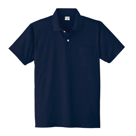 DRY帯電防止半袖ポロシャツ【8118-ALT】 1.ネイビー