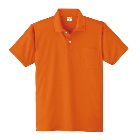 DRY帯電防止半袖ポロシャツ【8118-ALT】 12.オレンジ