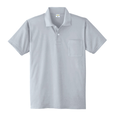 DRY帯電防止半袖ポロシャツ【8118-ALT】 40.グレー