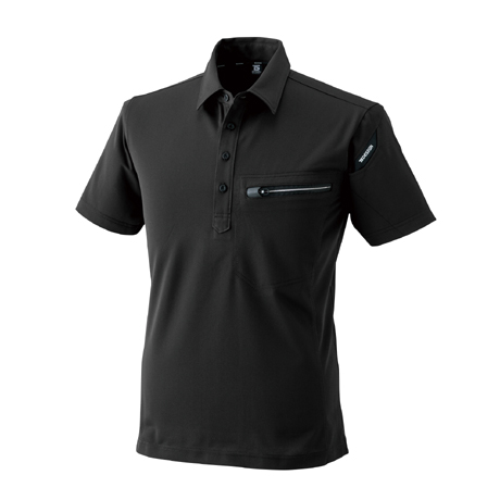 ESワークニットショートポロシャツ【81355-TSD】 25.チャコールグレー