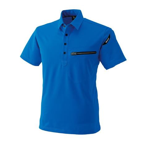 ESワークニットショートポロシャツ【81355-TSD】 41.ロイヤルブルー