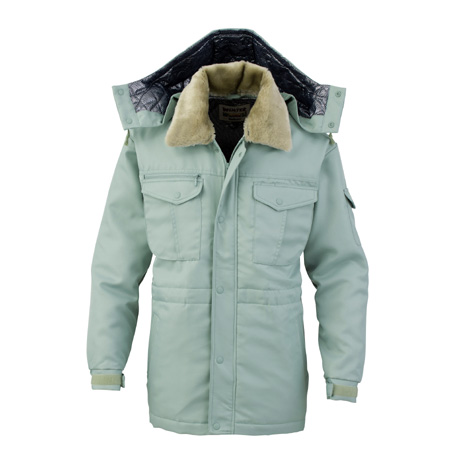 裏アルミ防寒コート【8195-BBO】23.アースグリーン