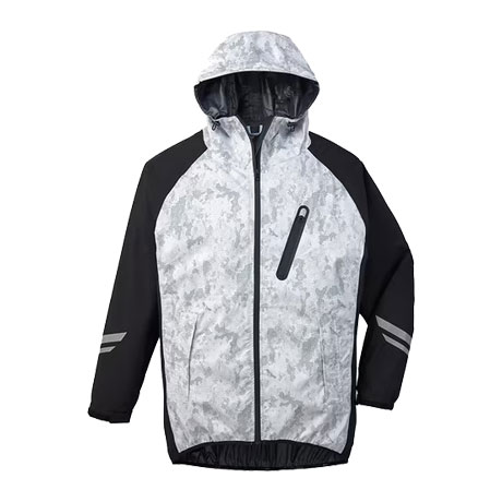 レインジャケット【83000-JIC】 C141.シルバーカモフラ