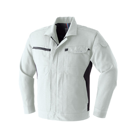 スリムシルエット長袖ブルゾン【8302-ASC】 3.シルバー