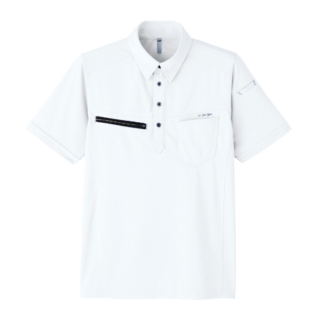 半袖ポロシャツ【8308-ASC】 1.ホワイト