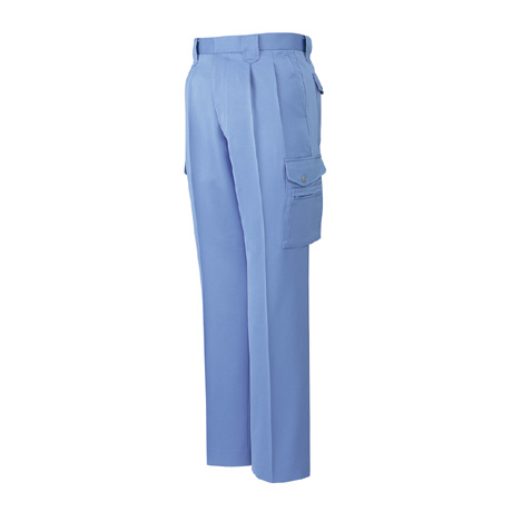 低発塵製品制電ツータックカーゴパンツ【832-JIC】 C105.ソフトブルー