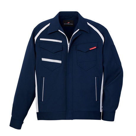 防汚加工エコ制電ストレッチジャンパー【83600-JIC】 C011.ネービー