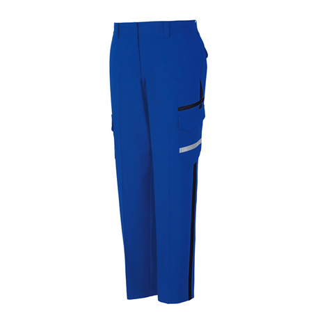 防汚加工エコ制電ストレッチレディースカーゴパンツ【83616-JIC】 C080.ロイヤルブルー