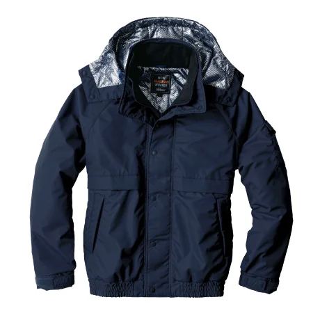 作業服 防寒ジャケット ネイビーブラック 【8386-BBO】 