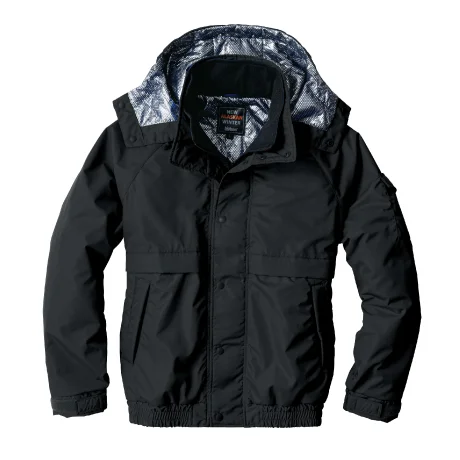 作業服 防寒ジャケット ブラック 【8386-BBO】 