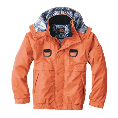 作業服 フルハーネス用防寒ジャケット オレンジ 【8387F-BBO】 