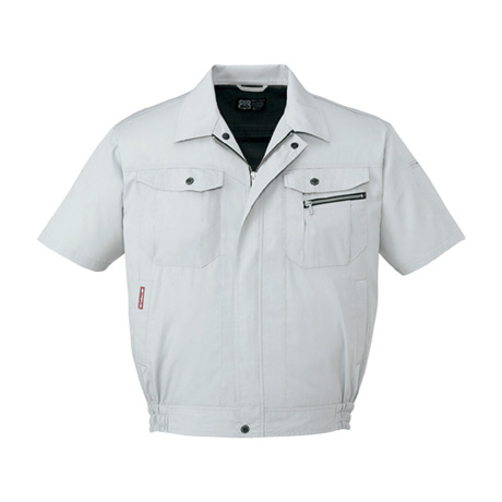 エコ5バリュー機能半袖ブルゾン【84110-JIC】 C036.シルバー