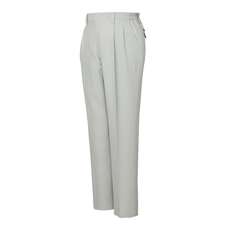 エコ低発塵製品制電ツータックパンツ【84301-JIC】 C036.シルバー