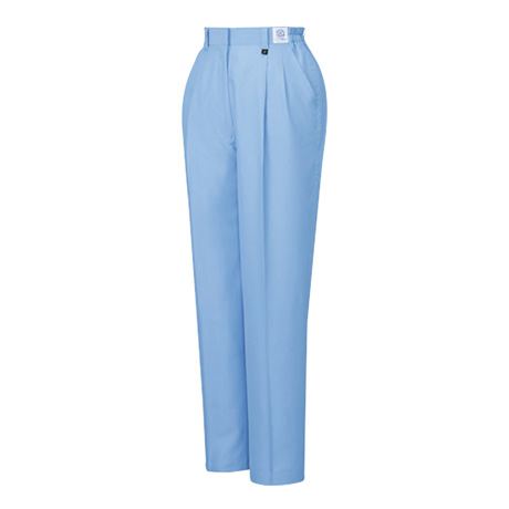 エコ低発塵製品制電ツータックレディースパンツ【84306-JIC】 C016.サックス