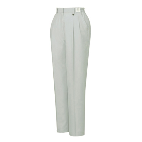 エコ低発塵製品制電ツータックレディースパンツ【84306-JIC】 C036.シルバー