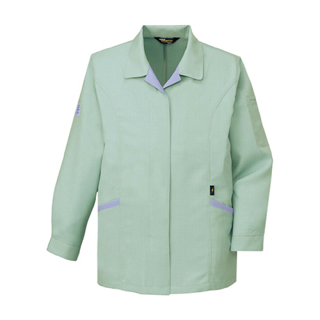 エコ高制電長袖スモック【84425-JIC】 C104.スプレーグリーン