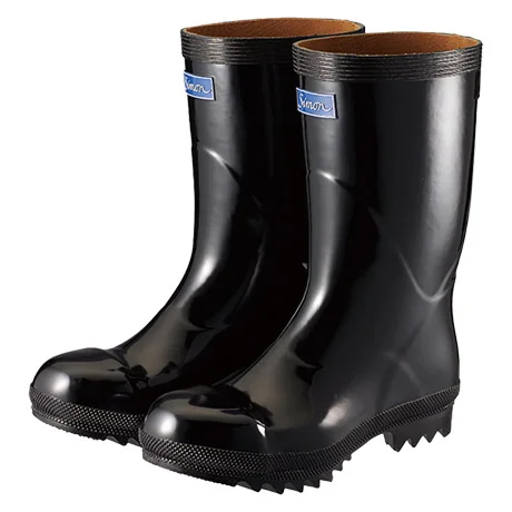 ゴム一層底安全ゴム長靴タイプ安全靴【845-SIM】 