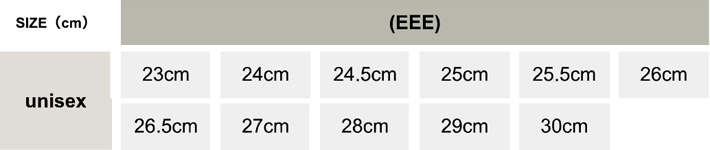ゴム一層底安全ゴム長靴タイプ安全靴【845-SIM】 サイズ表