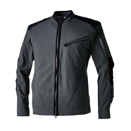 ＴＳ4Ｄナイロンドッツライダーワークジャケット【84506-TSD】 92.ブラック×チャコールグレー