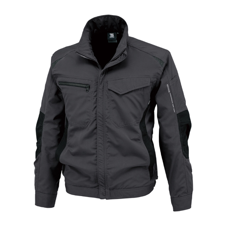 ストレッチタフ ワークジャケット【84636-TSD】 92.ブラック×チャコールグレー