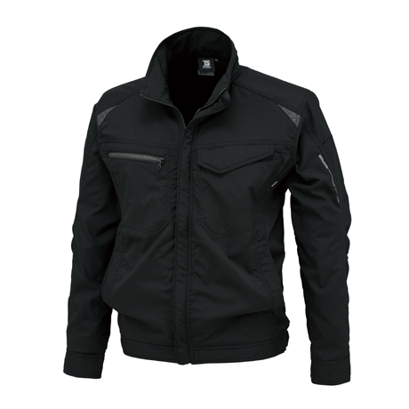 ストレッチタフ ワークジャケット【84636-TSD】 95.ブラック×ブラック