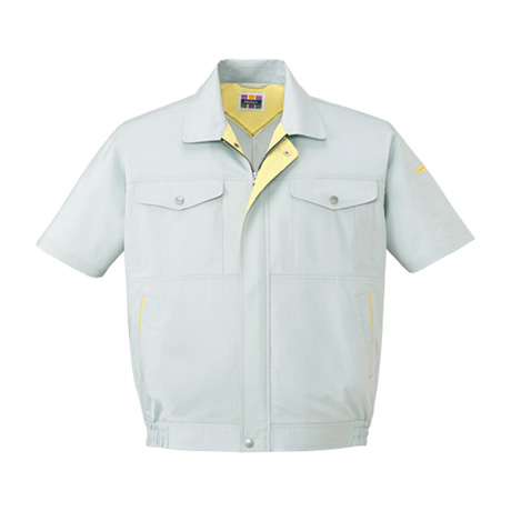 エコ吸汗速乾半袖ブルゾン【84710-JIC】 C036.シルバー