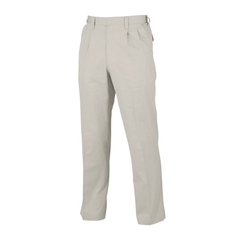 綿100％ツータックパンツ【851-BBO】 11.アイボリー