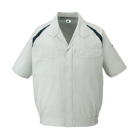 エコ製品制電多機能半袖ブルゾン【85110-JIC】 C036.シルバー