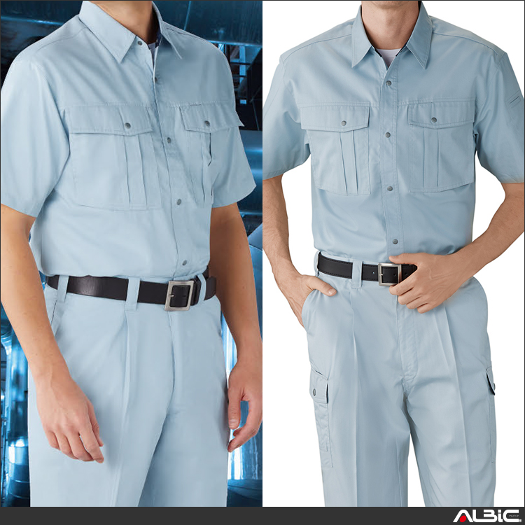 エコ3バリュー帯電防止半袖シャツ【85414-JIC】 商品写真