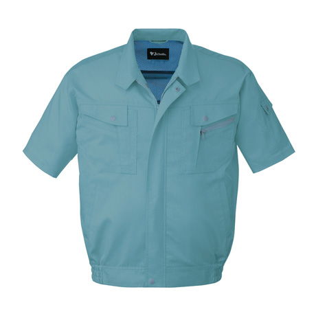 エコ5バリュー多機能シンプル半袖ブルゾン【85710-JIC】 C082.ミストブルー