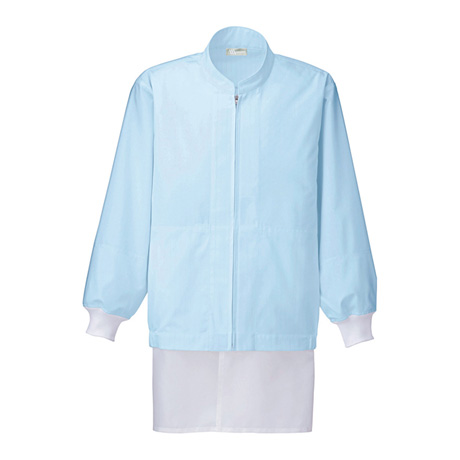 長袖ブルゾン_白衣_【861006-ait】 007.サックス