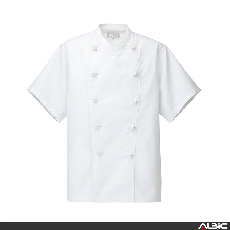 半袖コックコート_白衣_【861020-ait】 商品写真