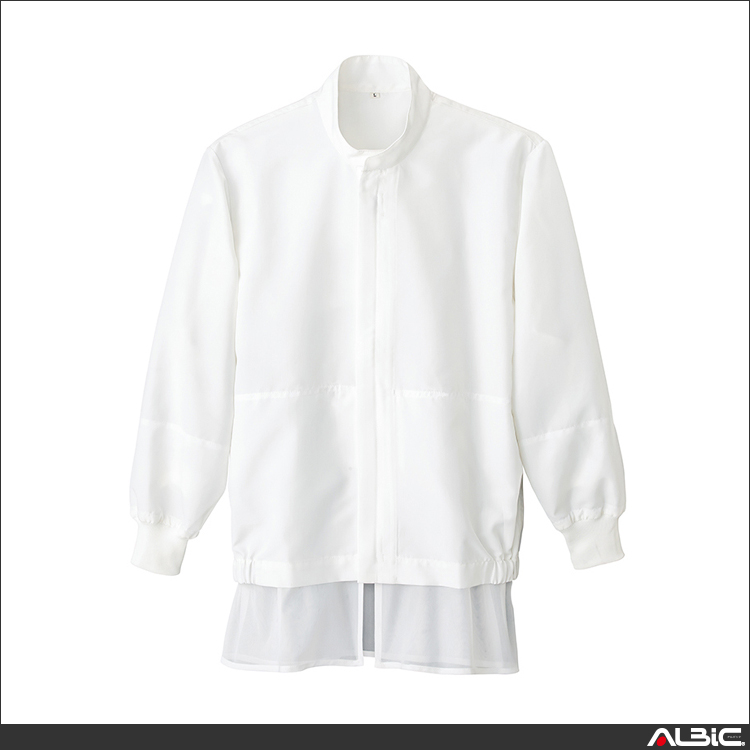長袖比翼ブルゾン_白衣_【861028-ait】 商品写真